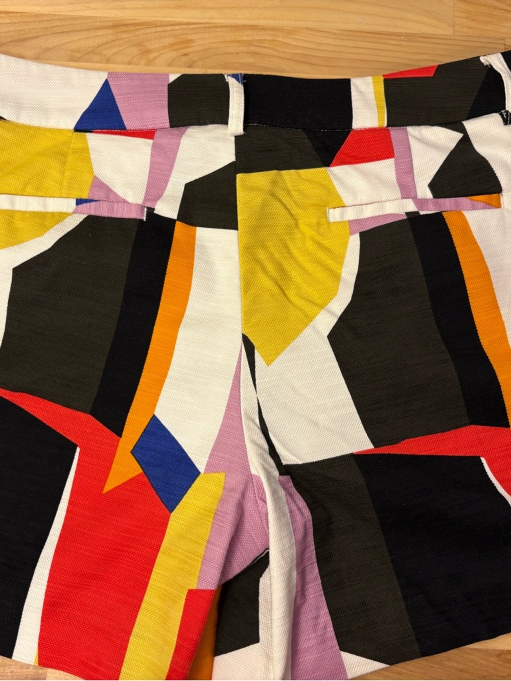 Halogen colorful Abstract Print Shorts